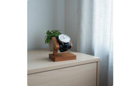 Wooden Watch Display Stand Padded Storage Piece Soft Cushion
