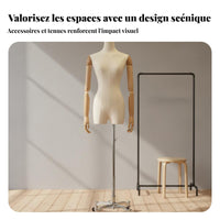 Clothing Display Model Korean Design Female Mannequin Torso Stand