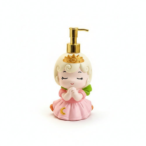 Princess Pump Bottle Crown Detail Bathroom Item Rounded Shape