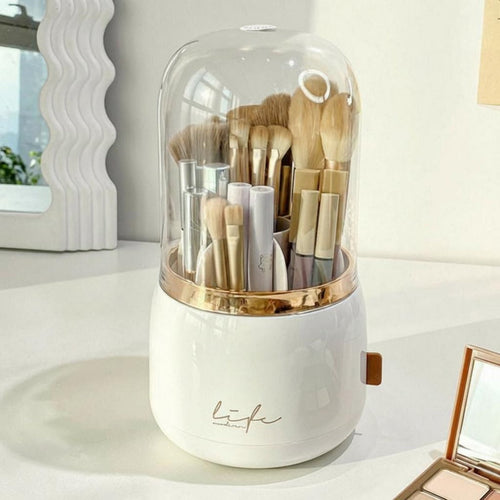 Rotating Brush Cylinder debrisresistant Lid Rotating Brush Holder Large Capacity