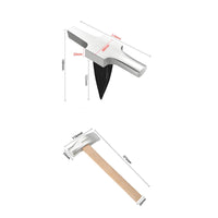 Jeweler's Pointed anvils Polished Surface T-Stake anvils Multi-Functional Goldsmith Tool for Goldsmiths, Metalsmiths, Studio, Workshop
