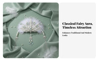 Traditional Chinese Attire Hair Adornment Fairy-Like Design Traditional Chinese Attire Hair Accessory Bead Tassel Headdress