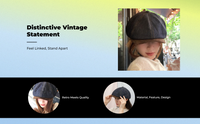 Unisex Octagonal Cap, Jean Newsboy, Street Style