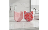 Cosmetic Brush Drying Rack Reusable 2 in 1 Brush Cleaner and Holder for Bathroom