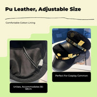 Jotaro Kujo cosplay hat, metal plaque