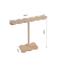 Wooden Headband Stand Multi-Purpose Wooden Bracelet Display Stand Space-Saving