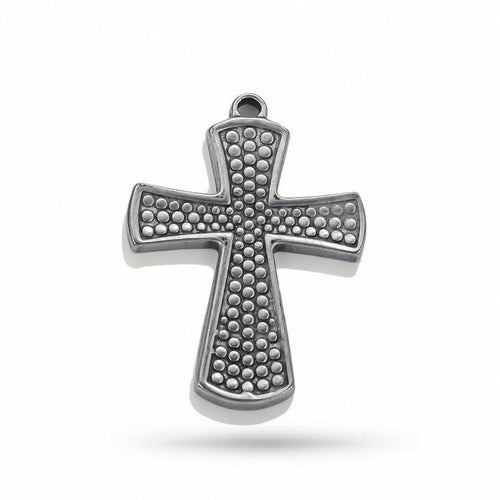 Cross Pendant with Loop Decorative Cross Dangle Charm Lightweight
