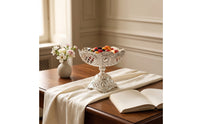 Embossed Dessert Bowl Decorative Footed Dessert Bowl Premium for Hosts, Collectors
