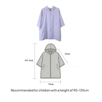 Kids Hooded Zip Robe Soft Kids Hooded Bathrobe Absorbent for Children