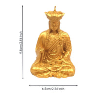Dizang Bodhisattva Figurine Alloy Dizang Bodhisattva Figurine Ornate Household Adornment Decor