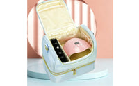 Double Layer Nail Polish Bag Large Capacity Crossbody Nail Supply Bag for Travel
