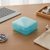 Bead Storage Container Transparent Mini Square Plastic Box Multipurpose