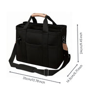 Canvas Diaper Tote Portable Crossbody Diaper Bag Adjustable Strap for Commute