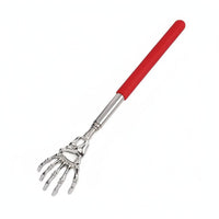 Extendable Skeleton Hand Back Scratcher Stainless Steel Skeleton Hand Back Scratcher Comfort Grip Handle for Elderly