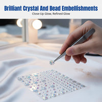 Automatic Eye Makeup Sticker, No Glue, Fairy Crystal Face Decor
