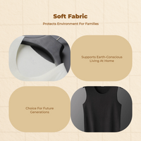 Men's Fleece Lined Vest, Thermal Underwear, Winter, Black