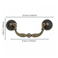 Antique Bail Pull Zinc Alloy Vintage Drawer Handle European Style Drop Handle for Crafters