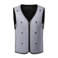 Cooling Vest Breathable Mesh Sleeveless Zip Vest Fitted for Outdoor Wear
