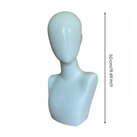 Multi-Purpose Female Mannequin Head with Shoulders Cosplay Head Prop for Cosplayers, Retailers, Salon, Photoshoots