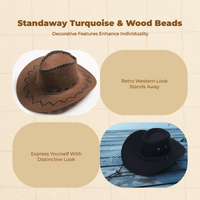 Cowboy Hat, Wide Brim, Breathable, Outdoor Sun Protection