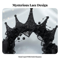 Floral Lace Crown medieval-inspired design Celebratory Crown celebration Wear for Women, Girls