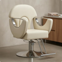 Hydraulic Styling Chair Padded Salon Styling Chair Metal Inserts