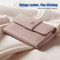 Multi-Compartment Card Wallet, Vintage Holder, Adjustable Buckle, Large Capacity, Unisex, Everyday Carry