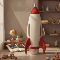 One-Piece Spacecraft Costume Pointed Cone Adult Spacecraft Costume Easy to Wear for Adults
