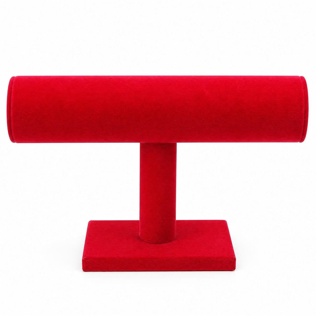 T-Shaped Bar Jewelry Display textileCovered Accessory Storage Stable