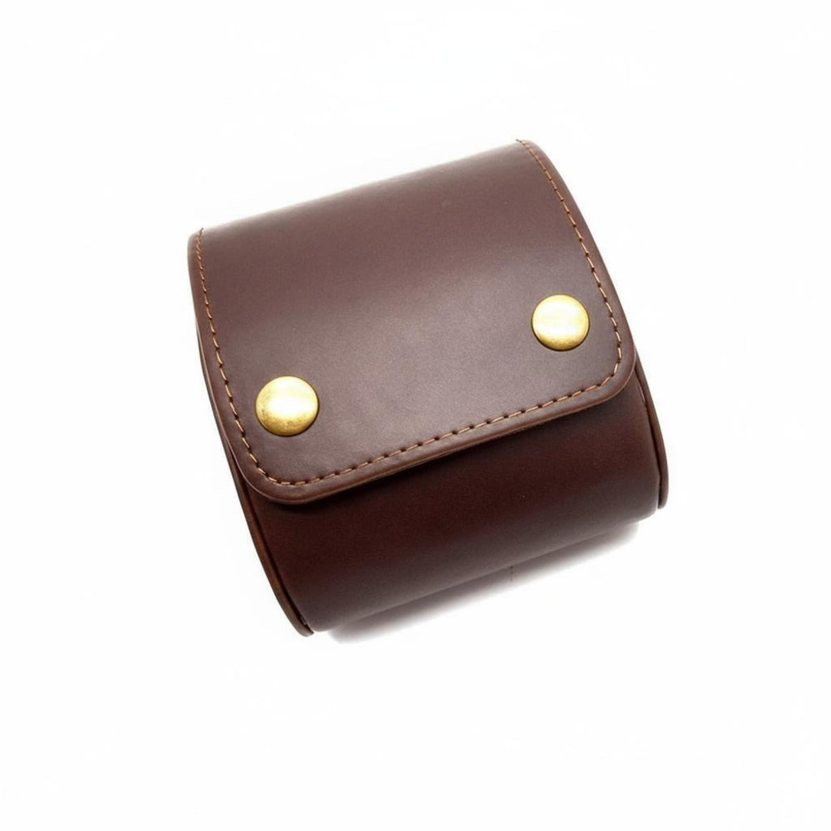 Vintage Watch Storage Box Soft Interior Lining Oval Watch Holder Individual Organizer Sturdy Protection Removable Pillows