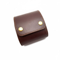 Vintage Watch Storage Box Soft Interior Lining Oval Watch Holder Individual Organizer Sturdy Protection Removable Pillows