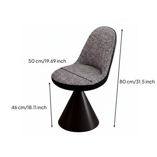 Swivel Dressing Stool Stable Pedestal Base Rotating Makeup Chair Easy to Clean Swivel Stool for Women, Bedroom