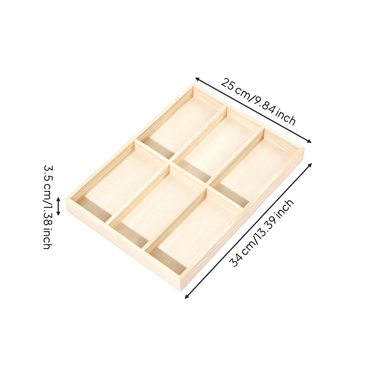 Multi-Compartment Eyewear Tray Minimalist Design for Dresser Top, Collectors