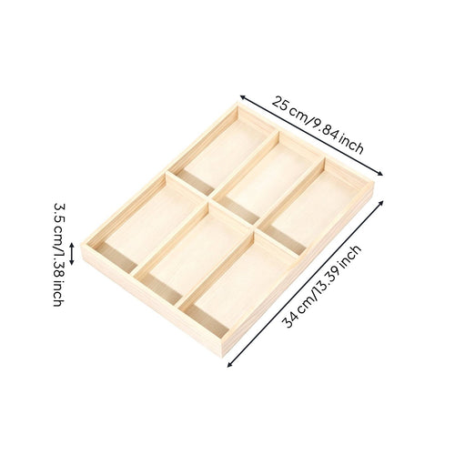 Multi-Compartment Eyewear Tray Minimalist Design for Dresser Top, Collectors