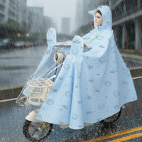 Electric Scooter Raincoat Windproof Electric Scooter Rain Poncho for Commuting