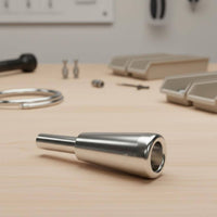 Brass Trumpet Mouthpiece Polished Shaped Trumpet Mouthpiece Compact