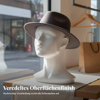 Hat Display Head Polished Finish Mannequin Head Lightweight for Retailers