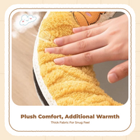 Plush Toilet Seat Cover, Thick, Cleanable, Non-Slip, Warm