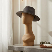 Paper Mache Head Form Vintage Design Scarf Necklace Display Head for Shop Window