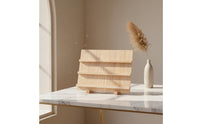 Ladder Design Jewelry Stand Space-Saving Wooden Earring Card Display Easy to Clean Wooden Earring Display Stand for Crafters, Sellers, Countertop