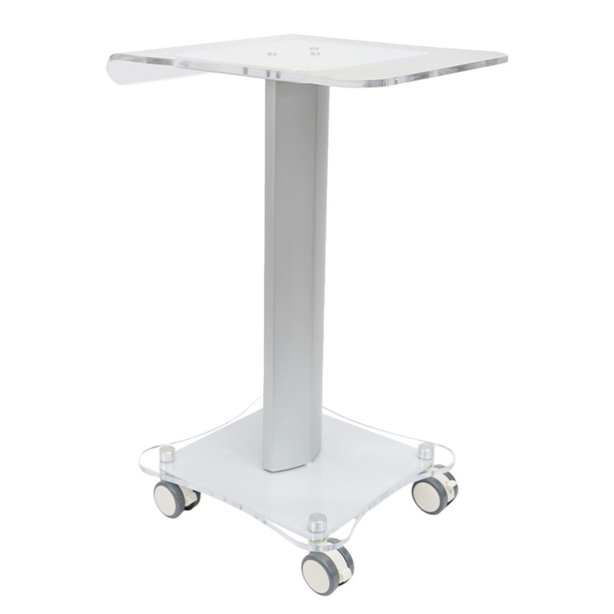 Beauty Cart with Acrylic Shelf Compact Beauty Cart with Handle Modern for Spas