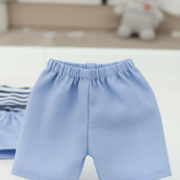 Doll Striped Shirt Shorts Set Casual Design Toy Accessory for Children