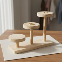 Tiered Wooden Display Stand Photography Stage Wood Display Riser