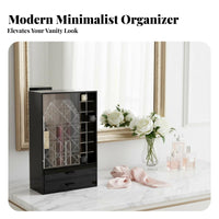 Makeup Box with Drawers particleresistant Cosmetic Holder particleresistant Lid for Desk, Women