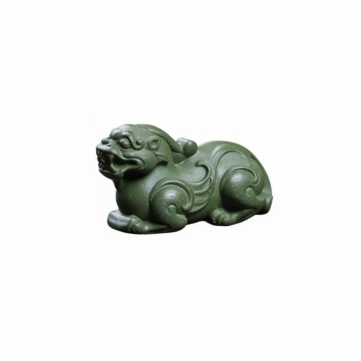 Zisha Clay Mythical Guardian Statue Artisanal Yixing Clay Tea Plaything