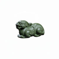 Zisha Clay Mythical Guardian Statue Artisanal Yixing Clay Tea Plaything