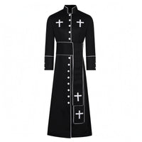 Button-down Clergy Robe Straight Silhouette Button-Front Robe Elegant Design