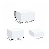 4 Pieces uncoveredTop Acrylic Display Box Easy to Clean for Bakery
