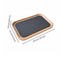 Wood Jewelry Tray Elegant Wooden Display Tray Felt Lined