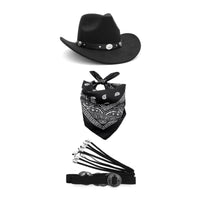 Western Cosplay Set Bohemian Cowboy Costume Accessories Easy to Wear